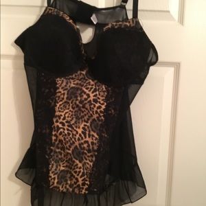 Leopard Print lace lingerie